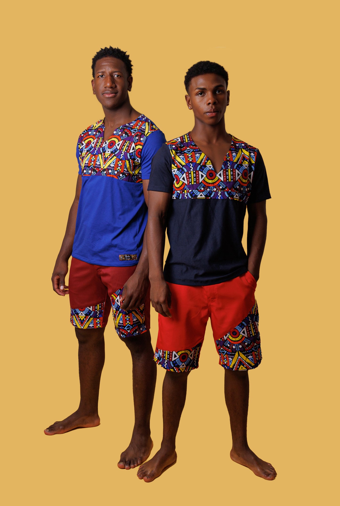 Bermuda Kat 1-Ankara impresión-Estilo Africano Único