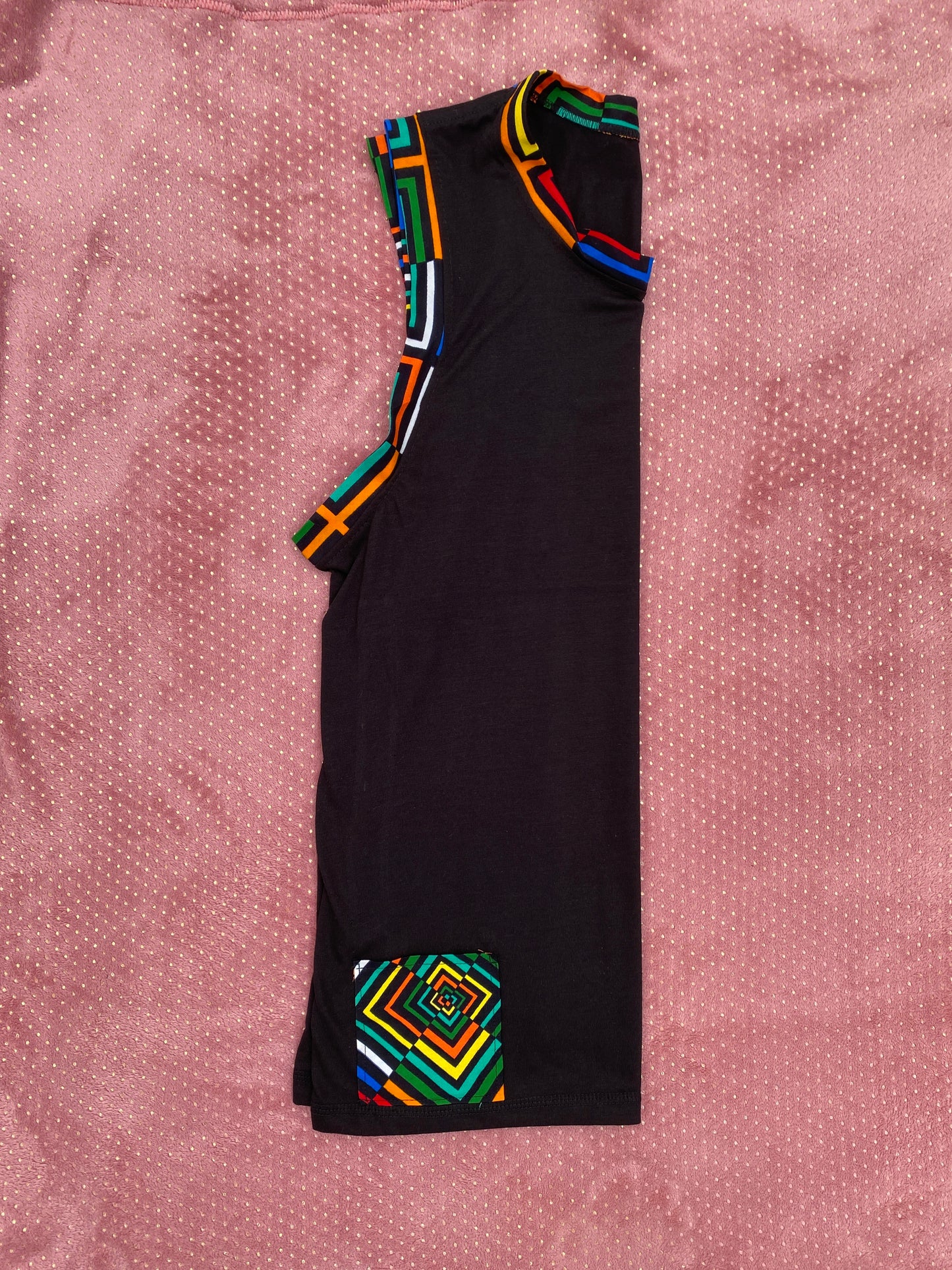 Musculosa Kat-Ankara impresión-Estilo Africano Único