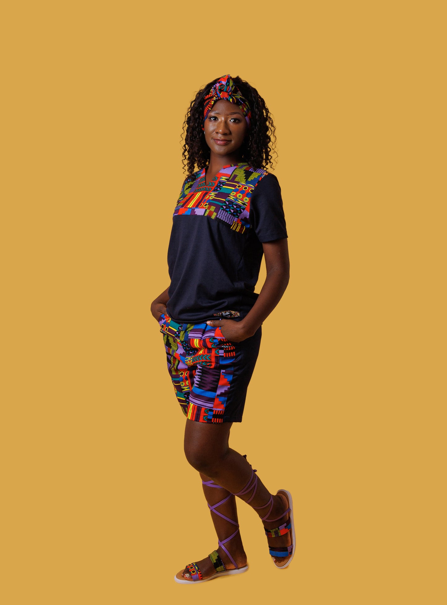 Camiseta Jan-Ankara Kente - Estilo Africano Único