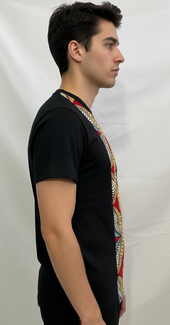 Conjunto Camiseta Sar-Ankara + Shorts negro - Estilo Africano Único