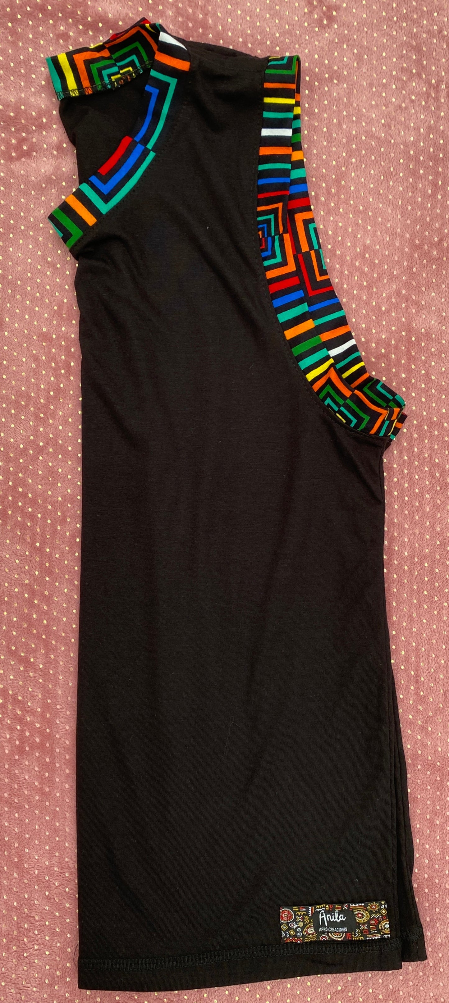Musculosa Kat-Ankara impresión-Estilo Africano Único