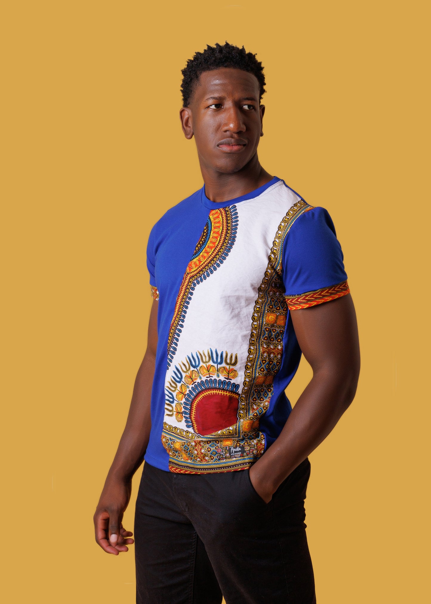 Camiseta DASHIKI-Ankara - Estilo Africano Único