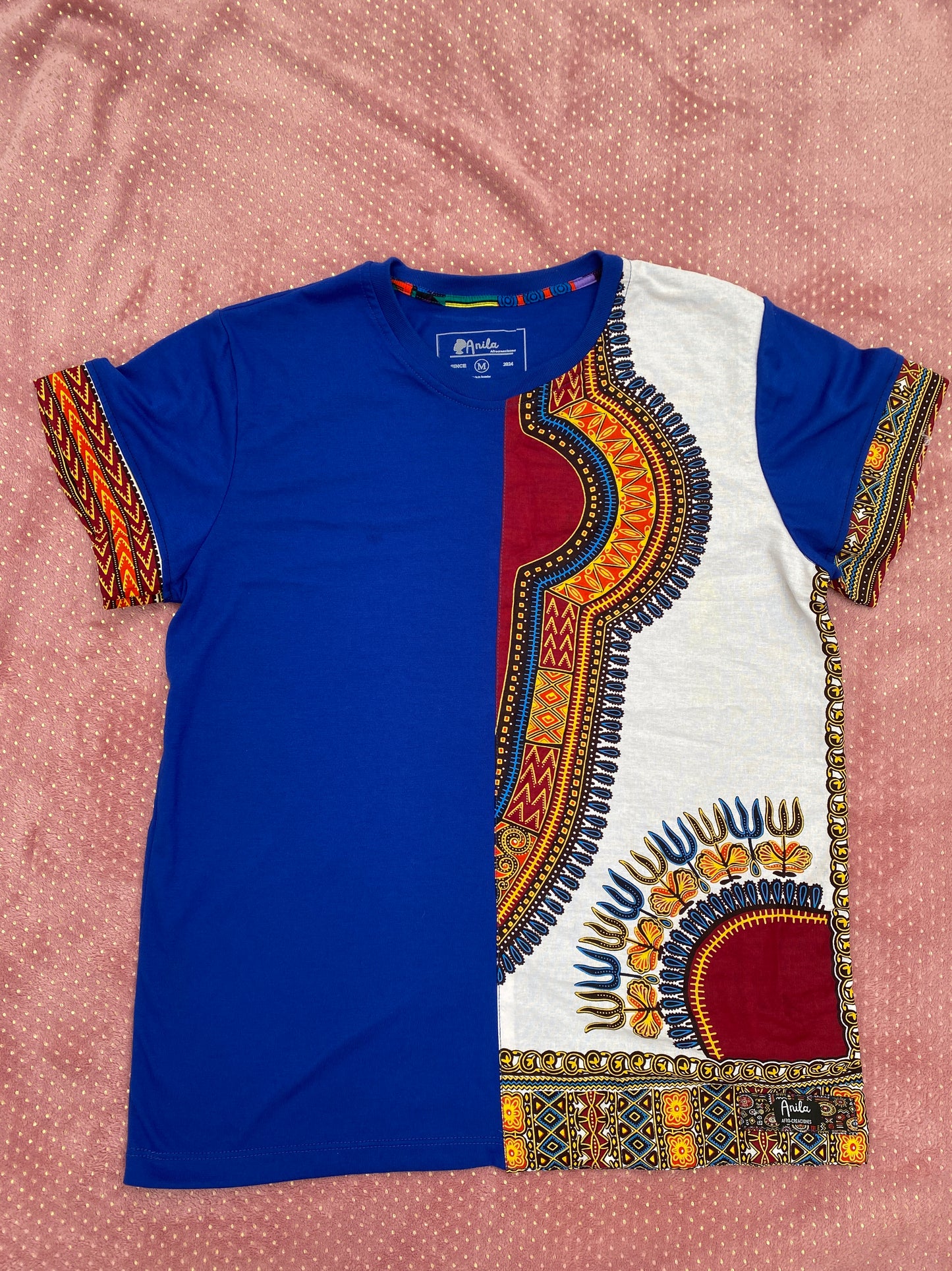 Camiseta DASHIKI-Ankara - Estilo Africano Único