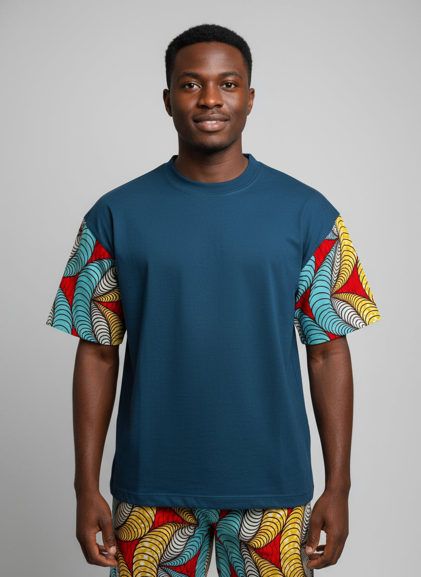 Conjunto Oversize + Shorts Sar-Ankara - Estilo Africano Único