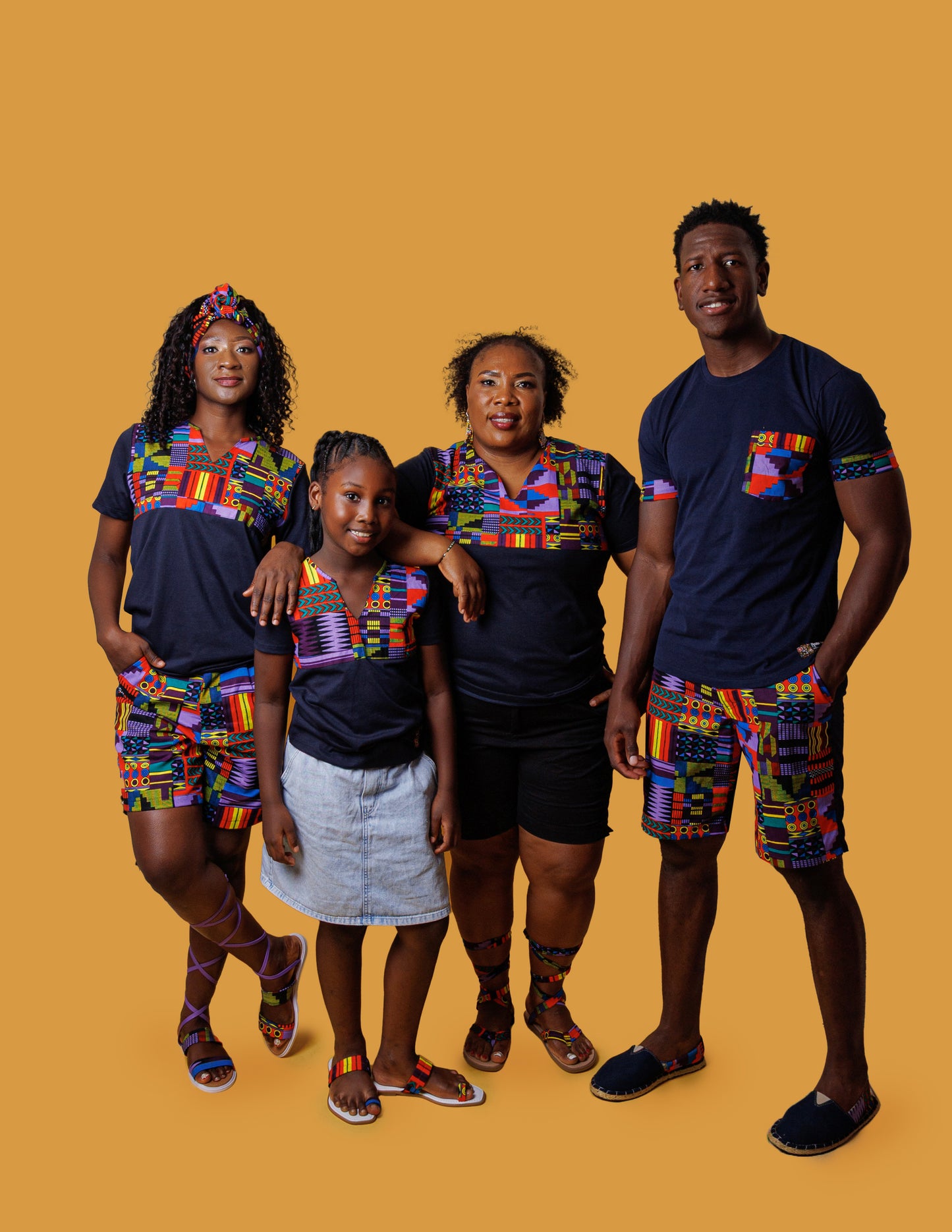 Camiseta Jan-Ankara Kente - Estilo Africano Único