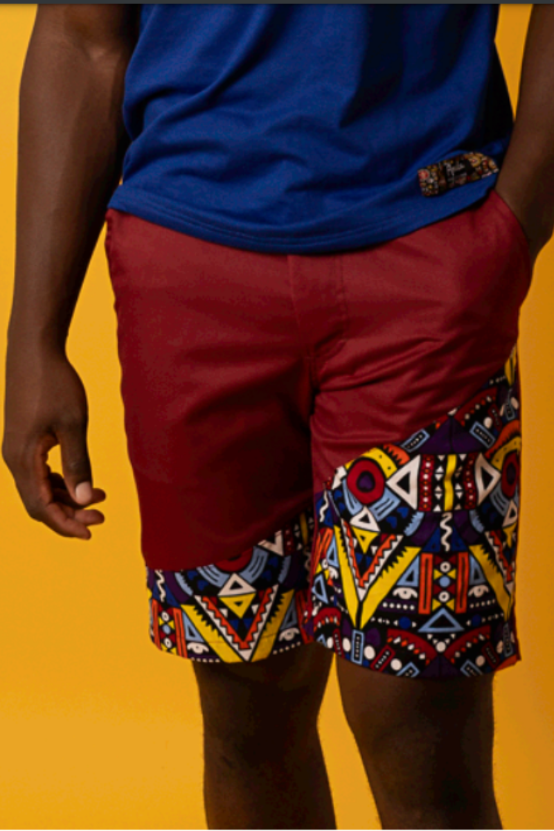 Bermuda Kat 1-Ankara impresión-Estilo Africano Único