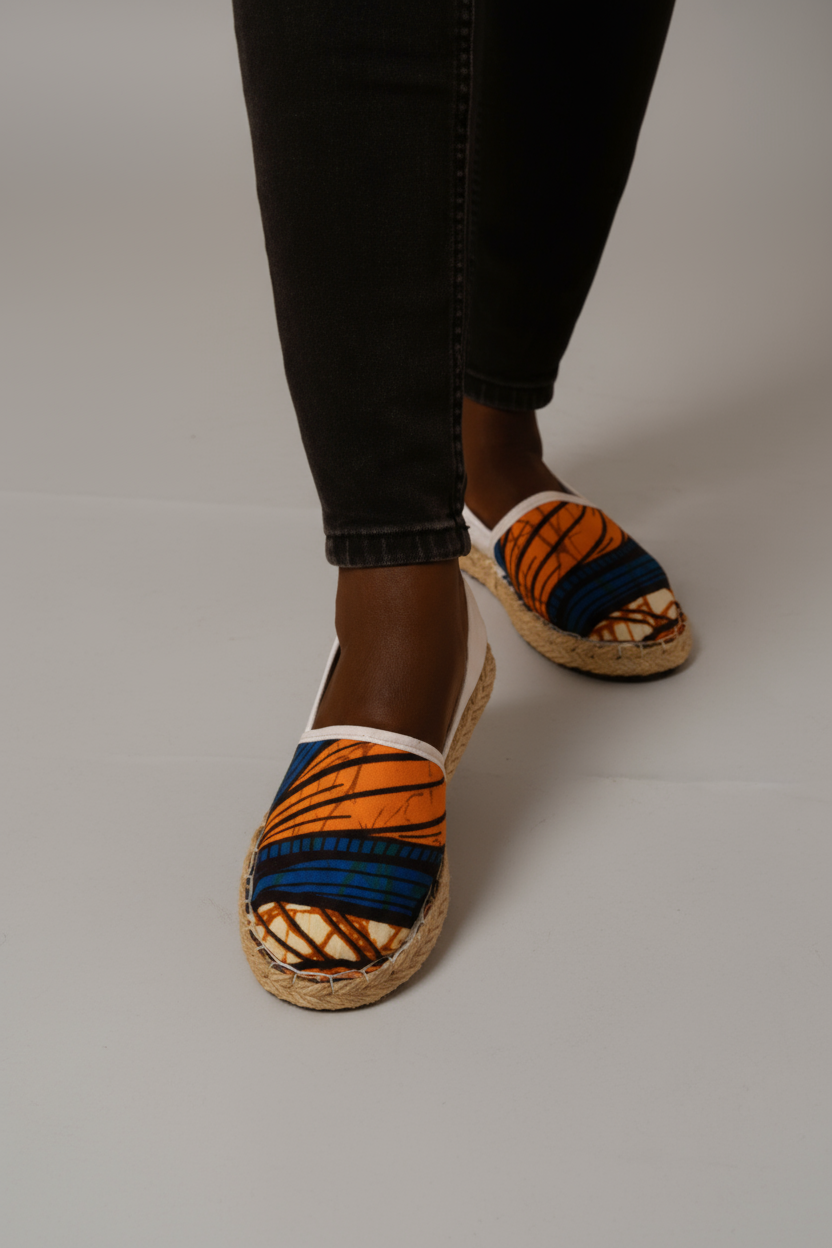 Alpargatas Letty 1 -Ankara - Estilo Africano Único