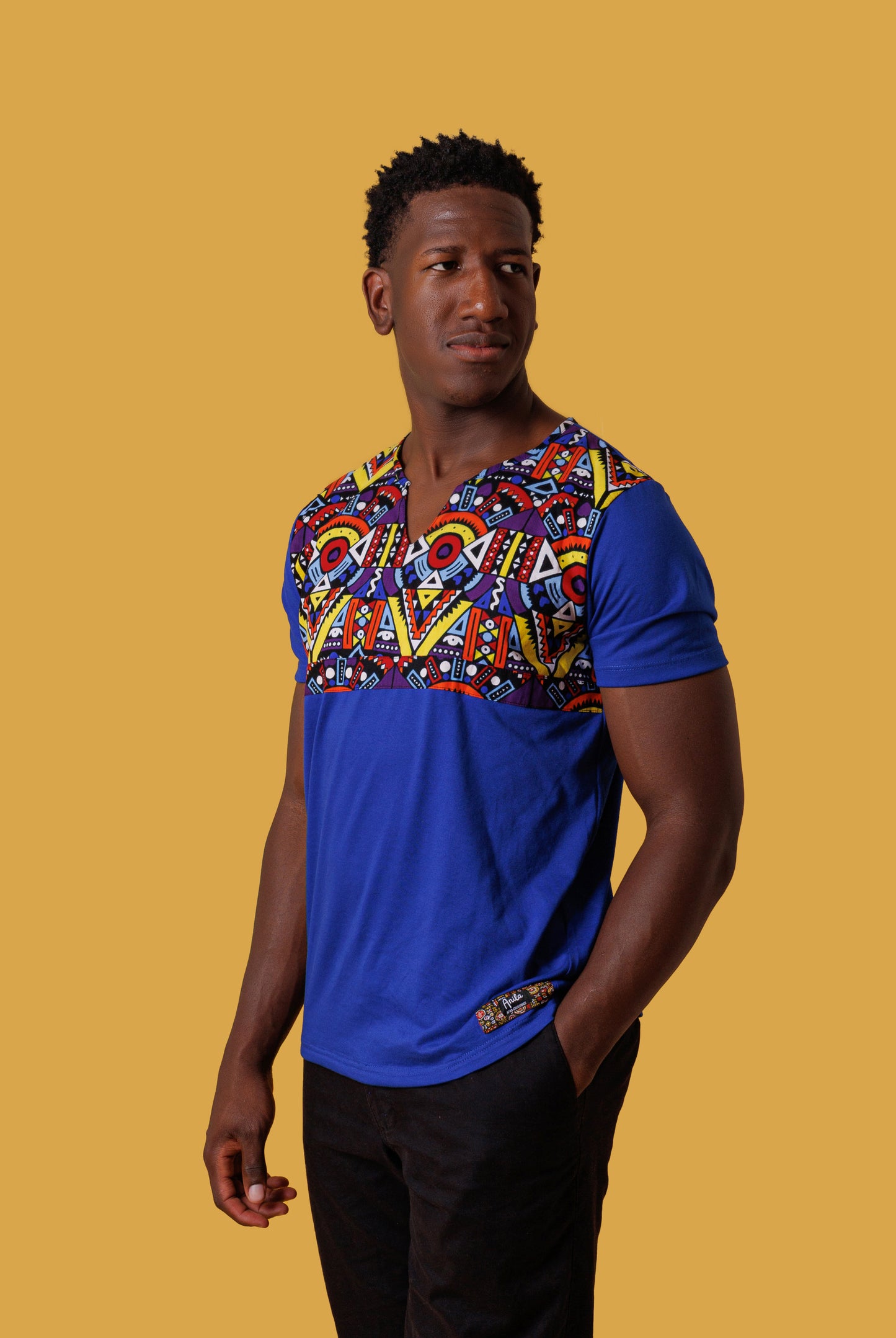 Camiseta Jane-Ankara Kente - Estilo Africano Único