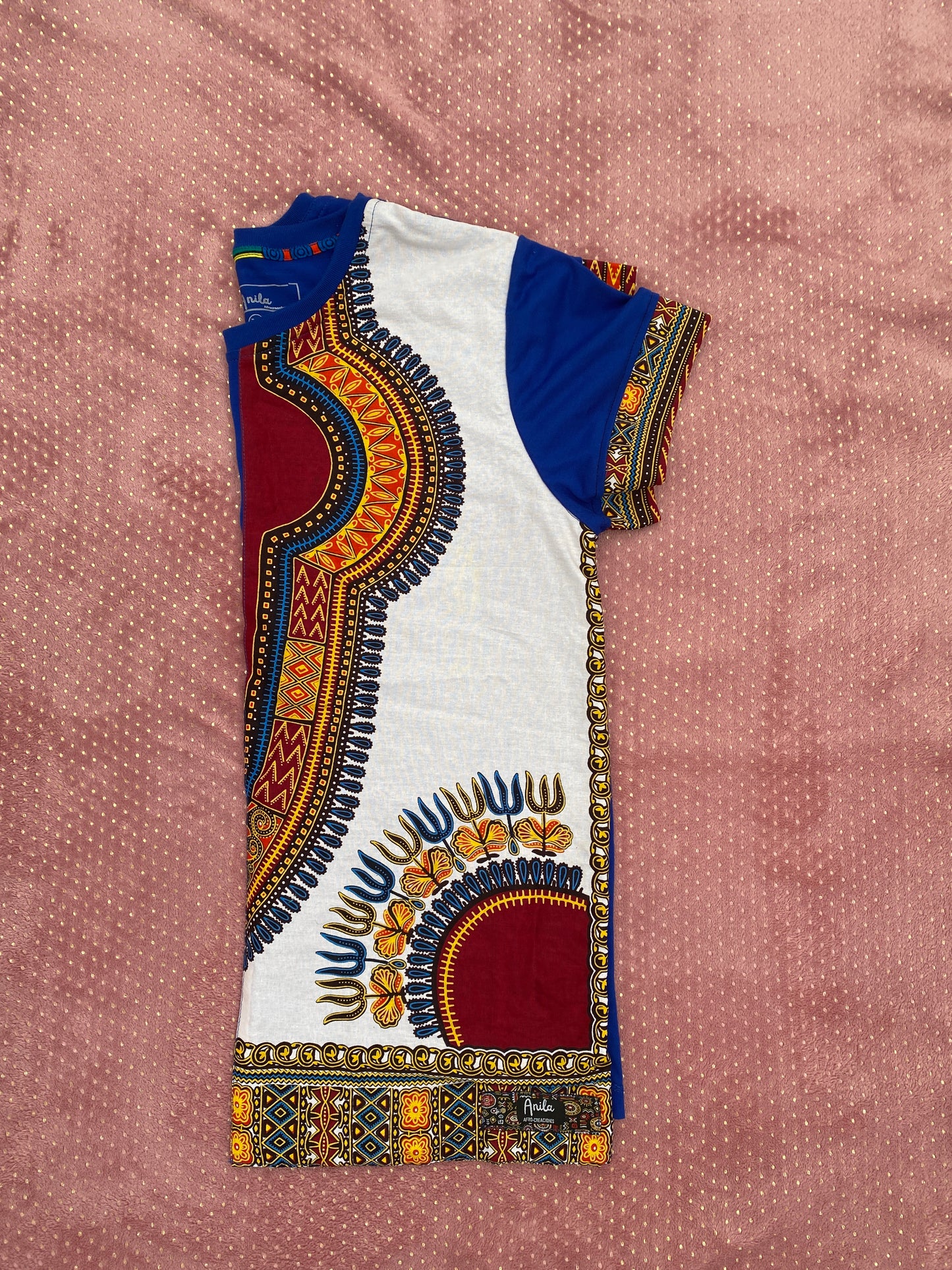 Camiseta DASHIKI-Ankara - Estilo Africano Único
