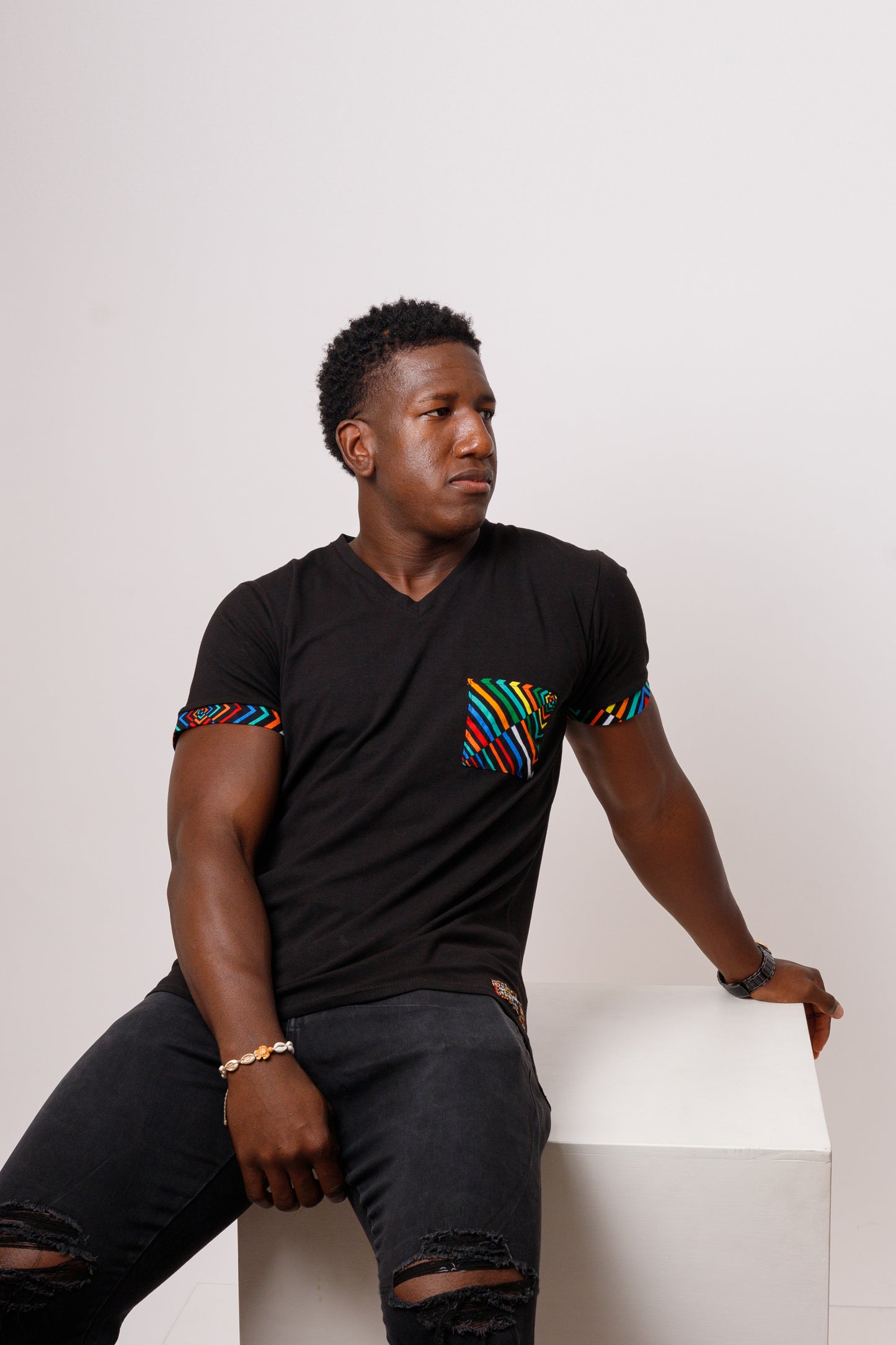 Camiseta Kat-Ankara impresión-Estilo Africano Único