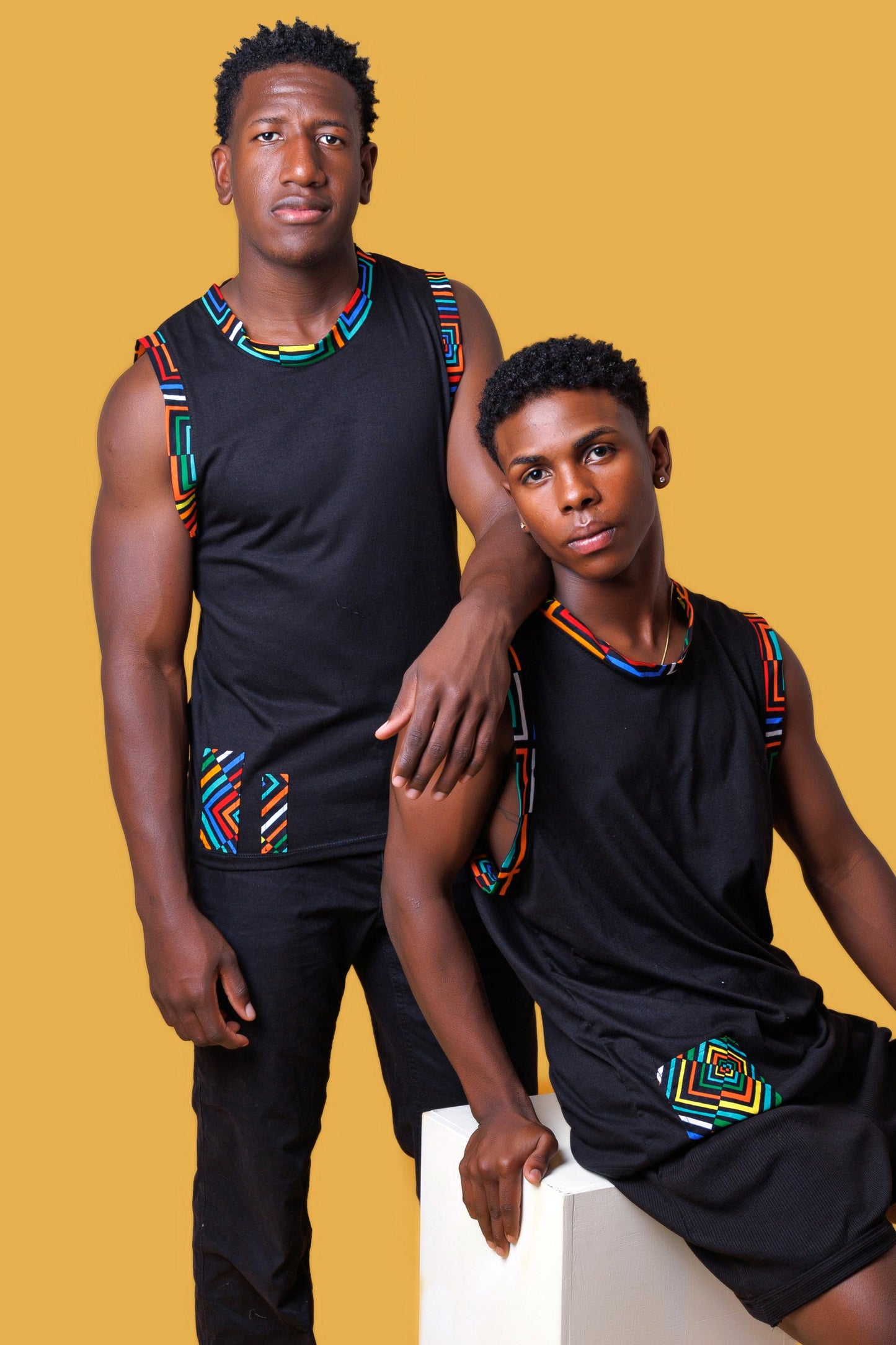 Musculosa Kat-Ankara impresión-Estilo Africano Único
