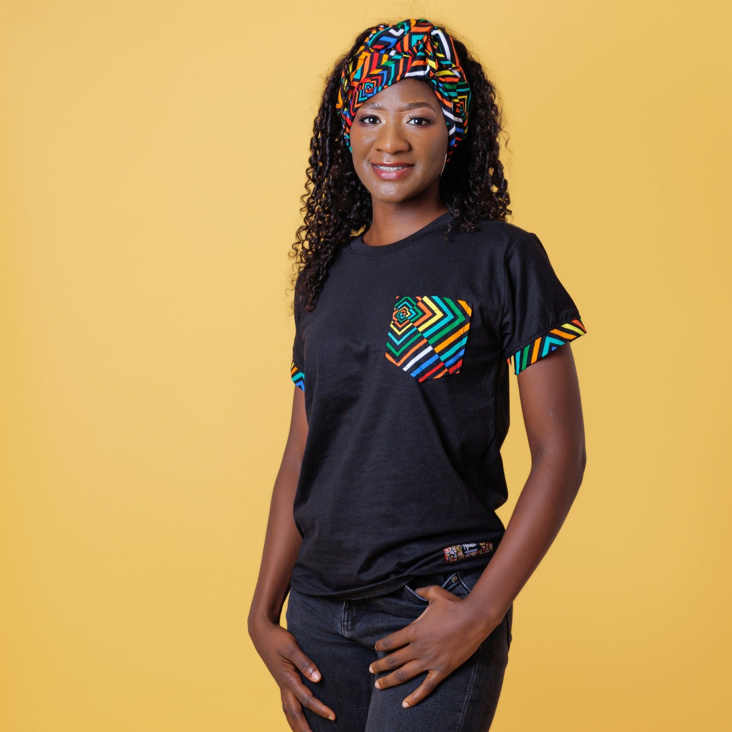 Camiseta Kat-Ankara impresión-Estilo Africano Único
