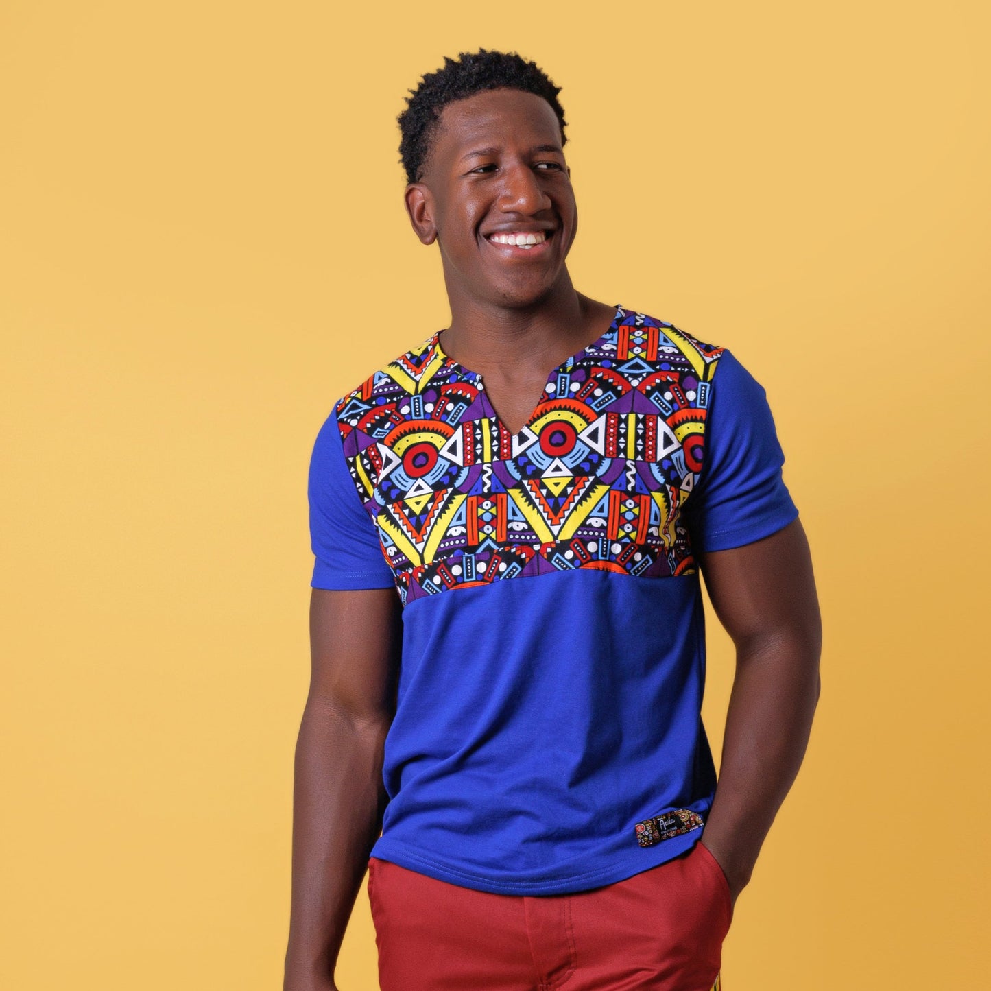 Camiseta Jane-Ankara Kente - Estilo Africano Único