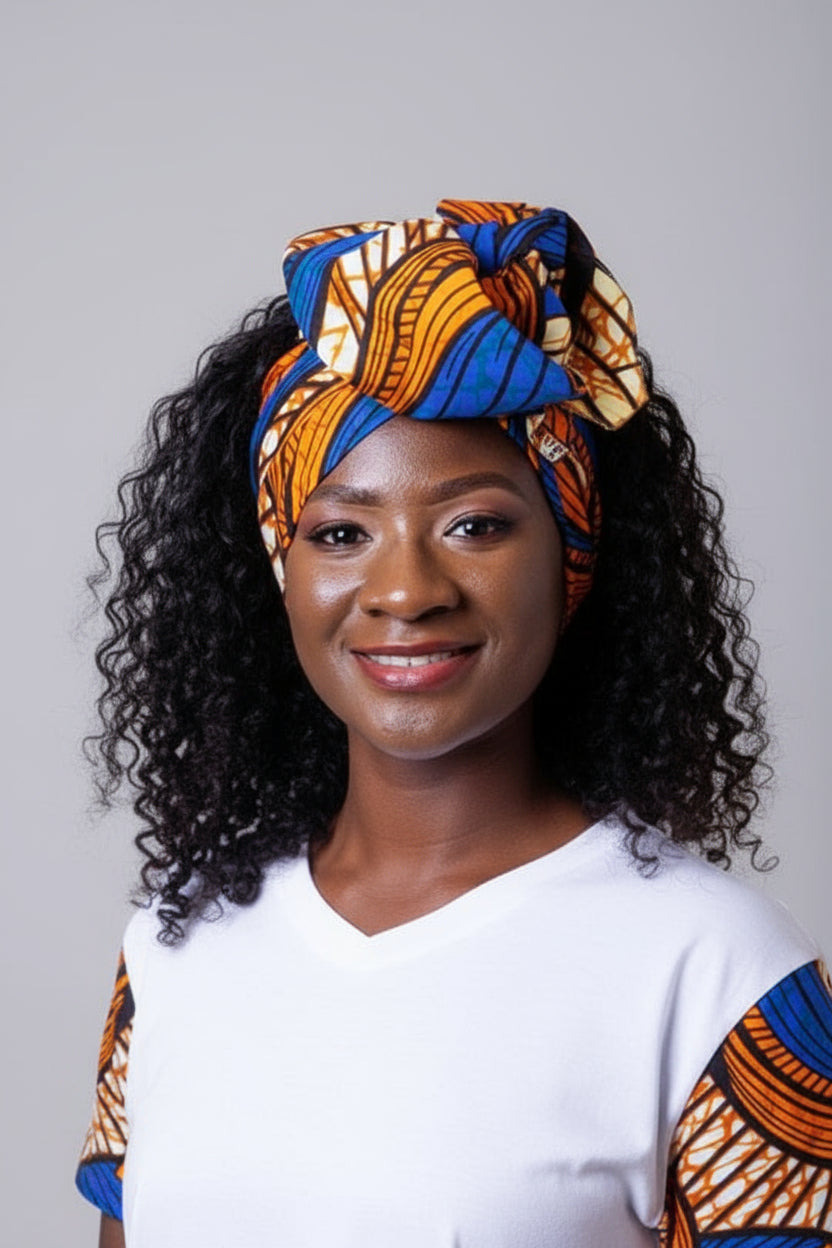 Turbante Gar tribal -Ankara - Estilo Africano Único