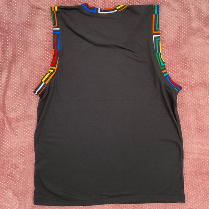 Musculosa Kat-Ankara impresión-Estilo Africano Único