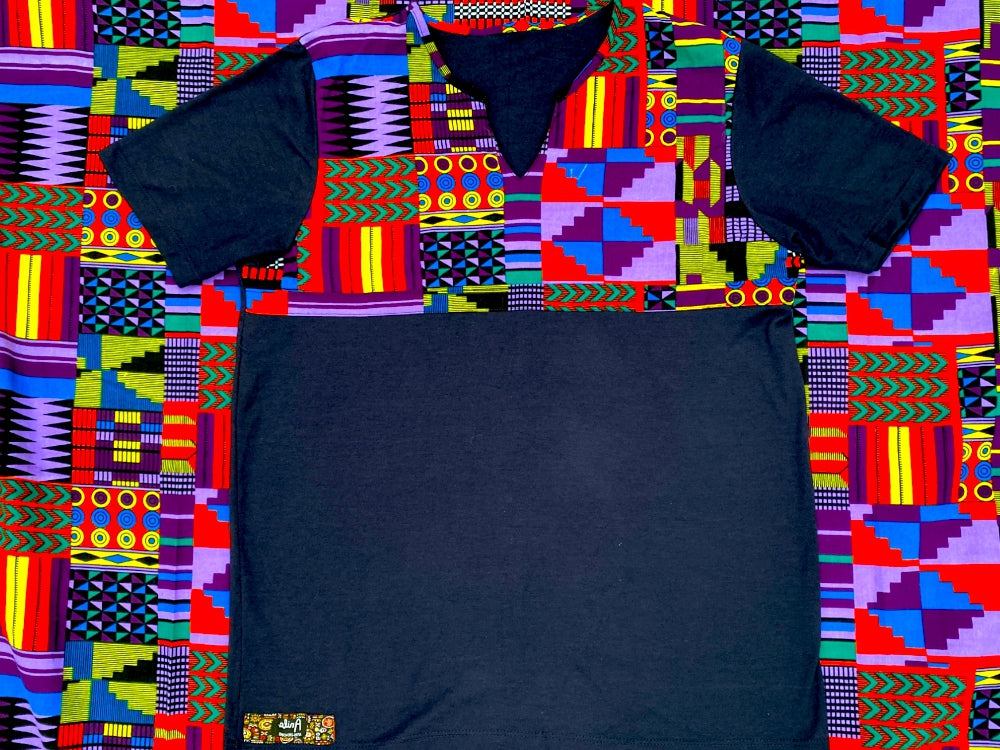 Camiseta Jan-Ankara Kente - Estilo Africano Único