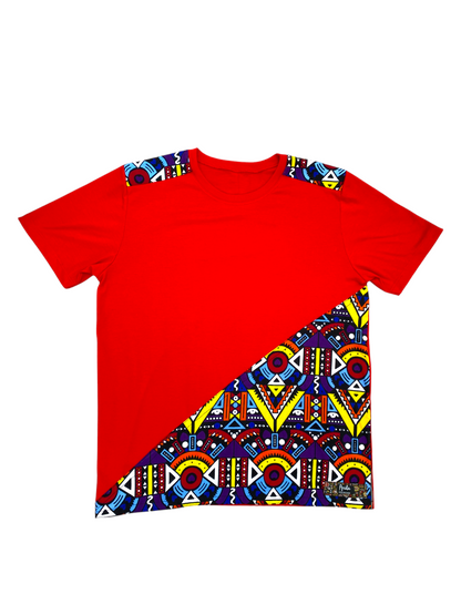 Camiseta Wash-Ankara Kente - Estilo Africano