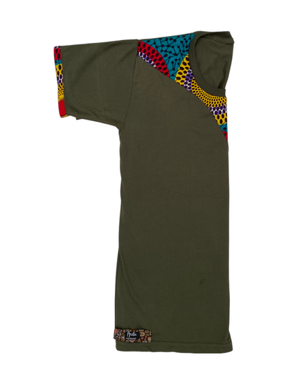 Camiseta Caya-Ankara impresión-Estilo Africano Único