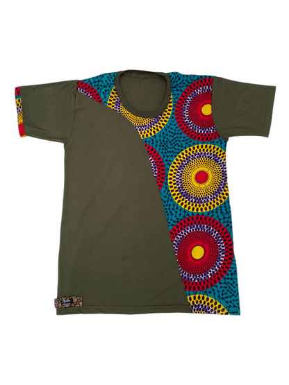 Camiseta Caya-Ankara impresión-Estilo Africano Único