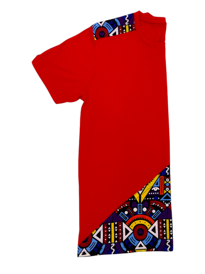 Camiseta Wash-Ankara Kente - Estilo Africano