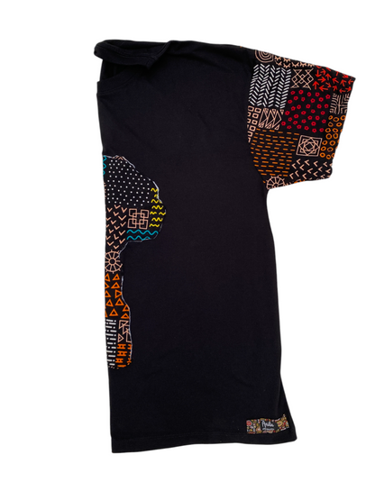 Camiseta Oversize Ankara - Estilo Africano Único y Vibrante