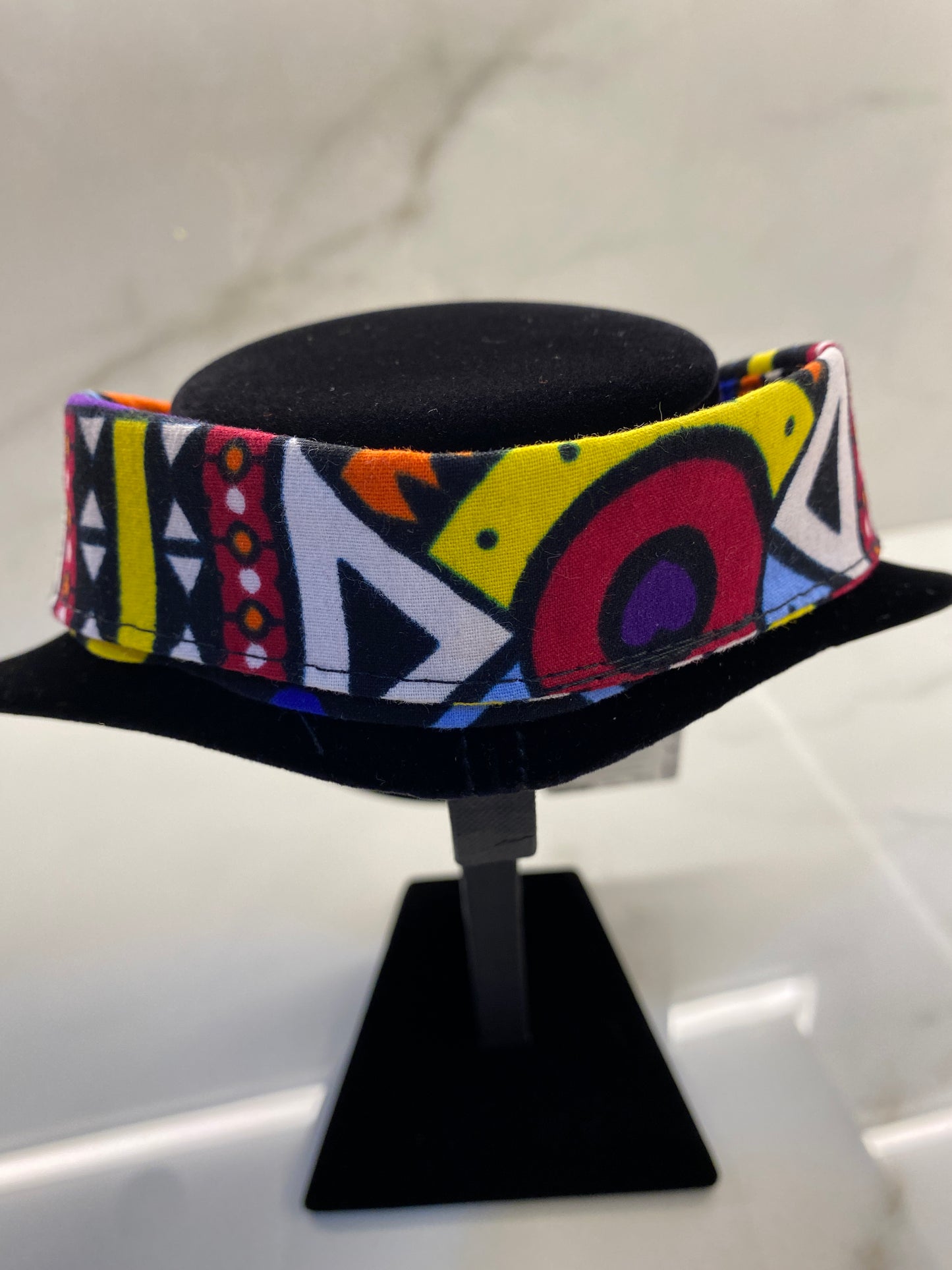 Cuello collar desmontable  Jane blue-Ankara Kente