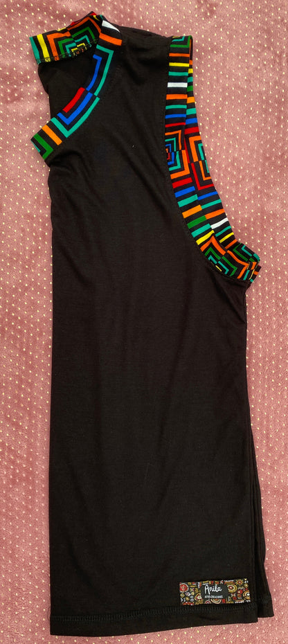 Musculosa Kat-Ankara impresión-Estilo Africano Único
