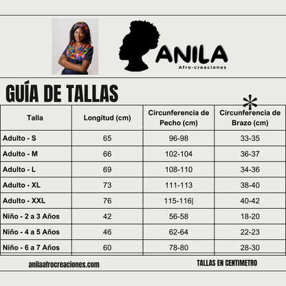 Camiseta DASHIKI-Ankara - Estilo Africano Único