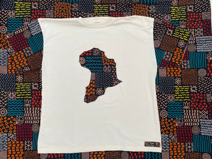 Camiseta Oversize Ankara - Estilo Africano Único y Vibrante