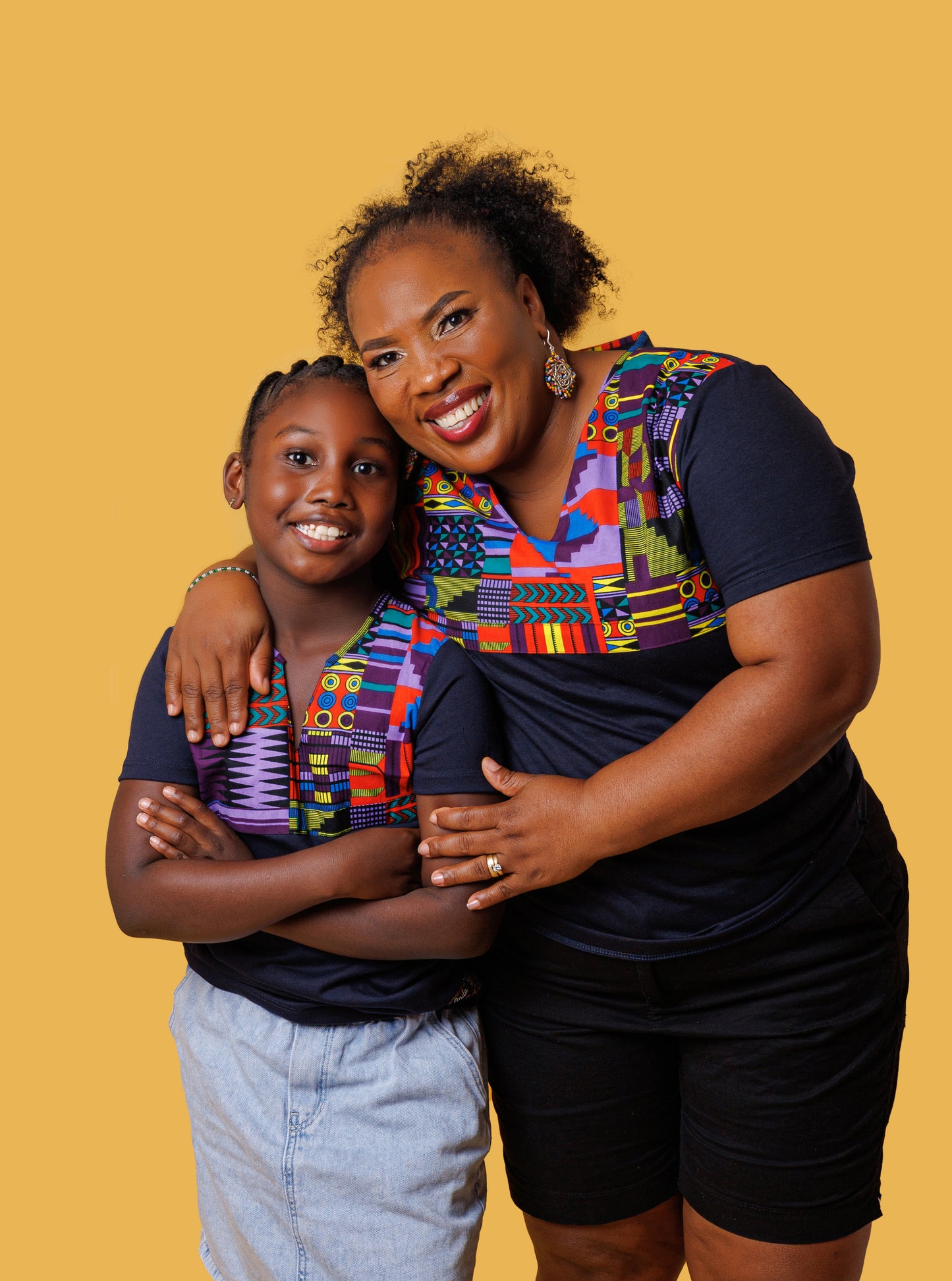 Camiseta Jan-Ankara Kente - Estilo Africano Único