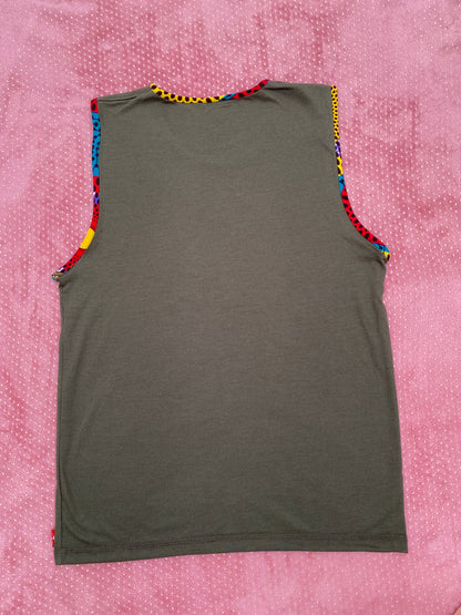 Musculosa Caya-Ankara impresión-Estilo Africano Único