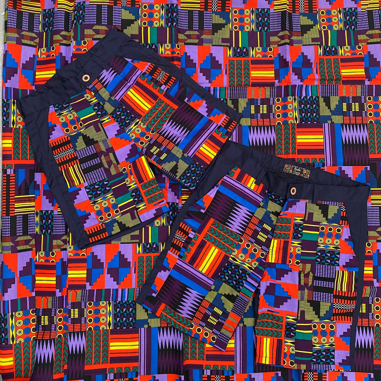 Bermuda Jan-Ankara Kente - Estilo Africano Único