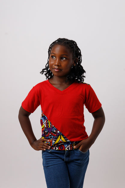 Camiseta Wash-Ankara Kente - Estilo Africano