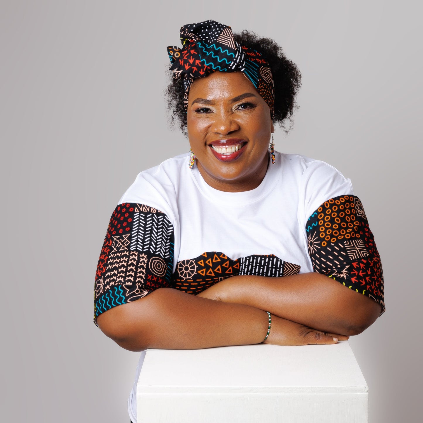 Camiseta Oversize Ankara - Estilo Africano Único y Vibrante