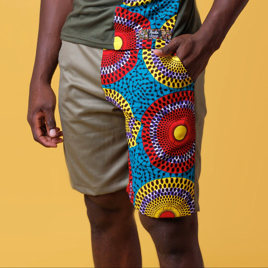 Bermuda Caya-Ankara impresión-Estilo Africano Único