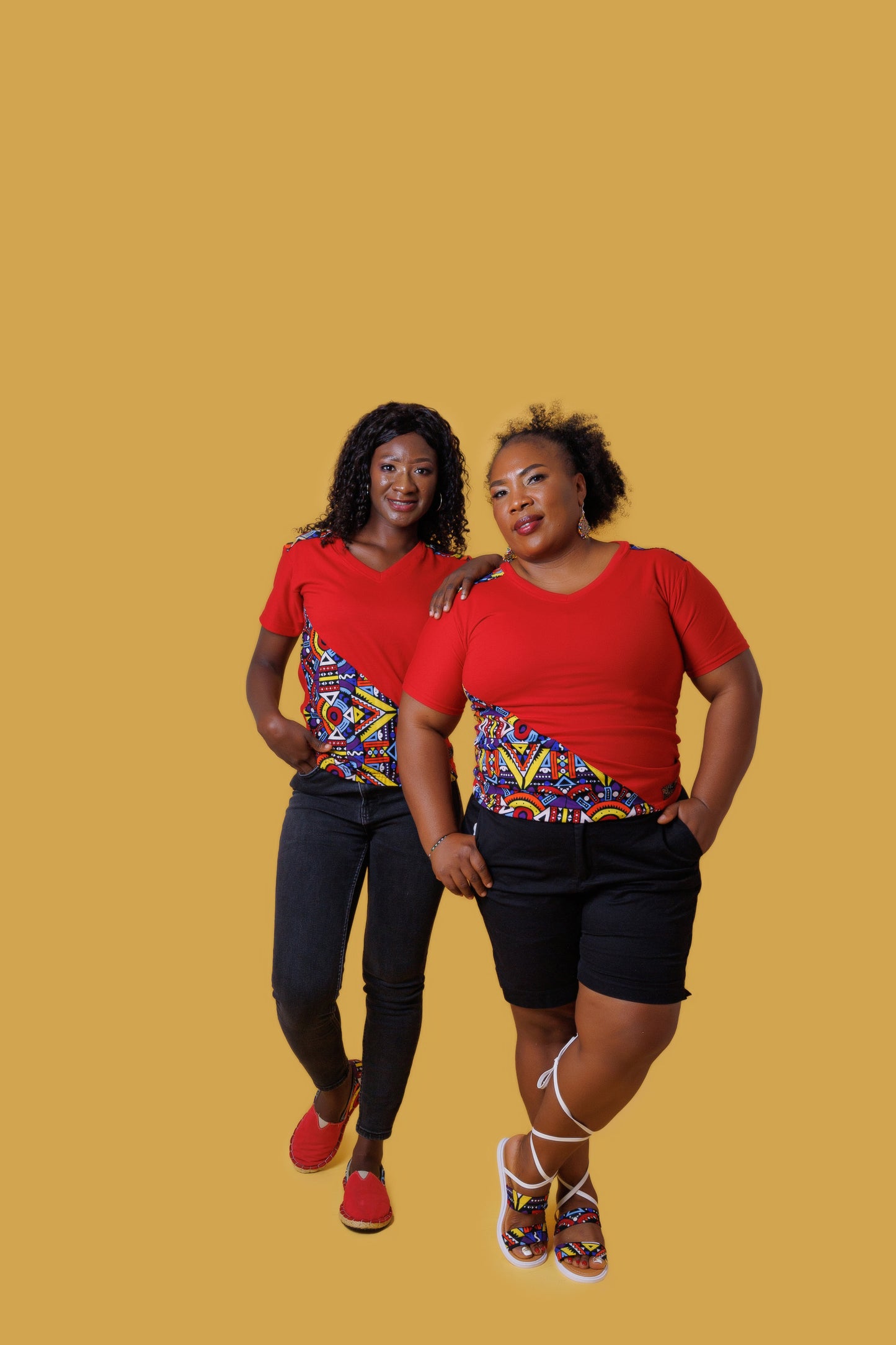 Camiseta Wash-Ankara Kente - Estilo Africano