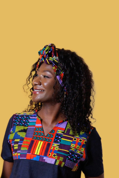 Turbante Jan-Ankara Kente - Estilo Africano Único