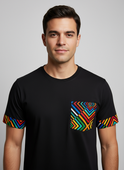 camista ropa africana ecuador con diseño geometrico tela ankara original