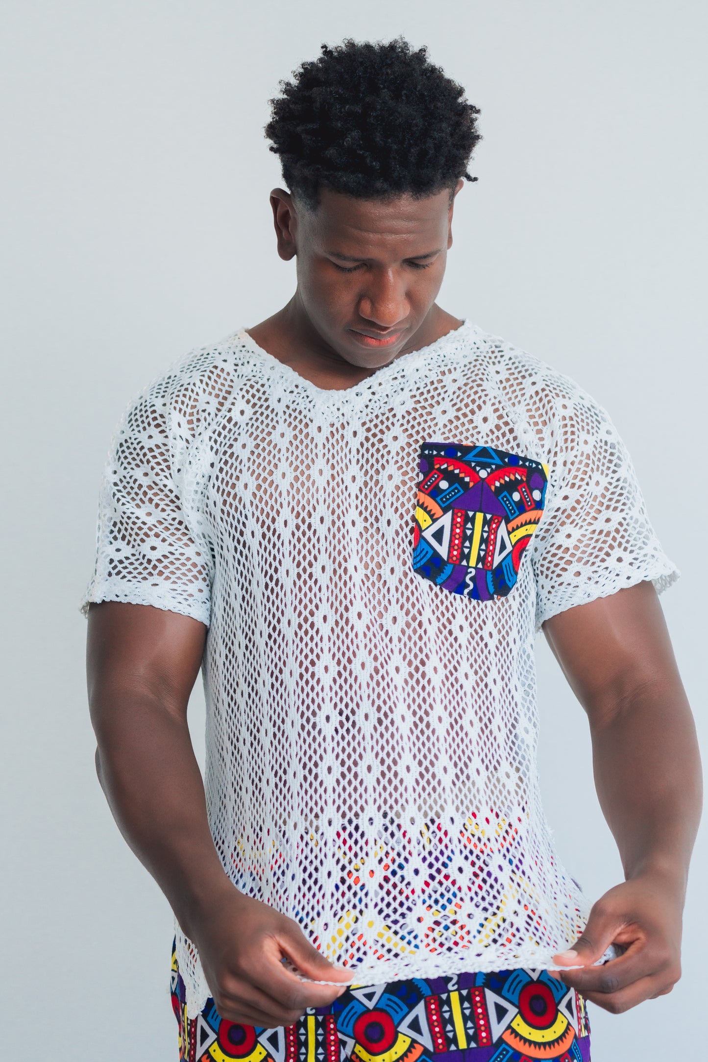 Conjunto Camiseta  Ter Ankara + Shorts- Estilo Africano Único