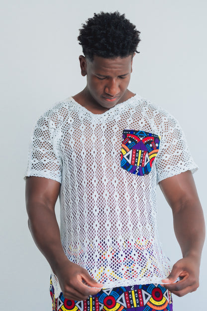 Conjunto Camiseta  Ter Ankara + Shorts- Estilo Africano Único