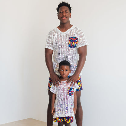 Conjunto Camiseta  Ter Ankara + Shorts- Estilo Africano Único