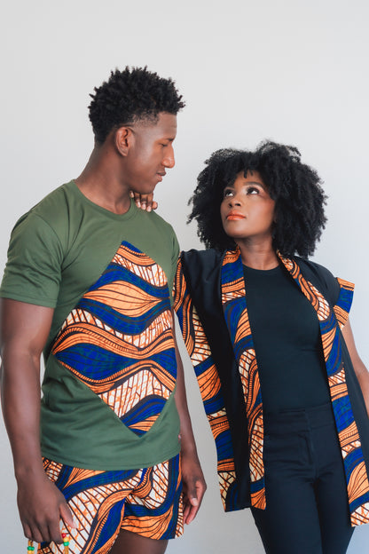 Conjunto Camiseta  Inc + Shorts - Estilo Africano