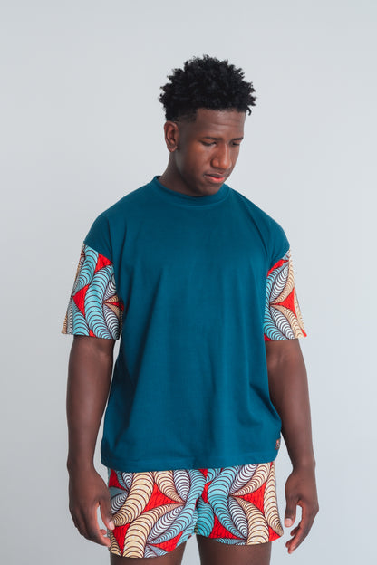 Conjunto Oversize + Shorts Sar-Ankara - Estilo Africano Único