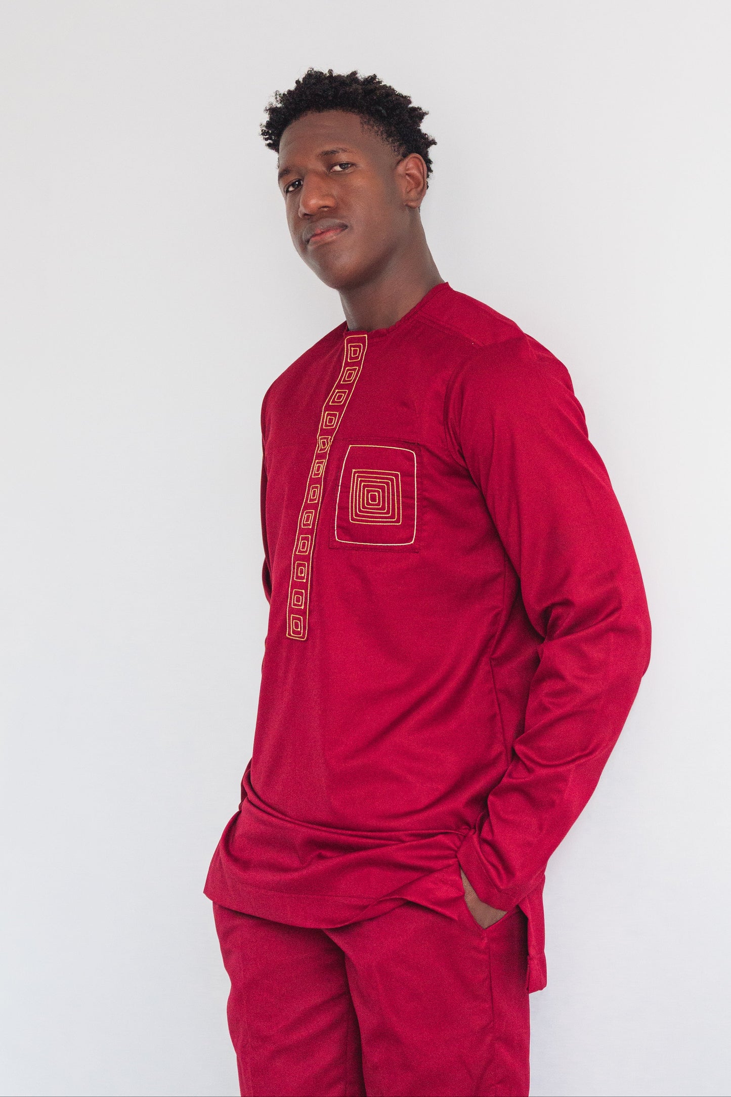 Conjunto Senador Africano – Rojo Vino Tinto