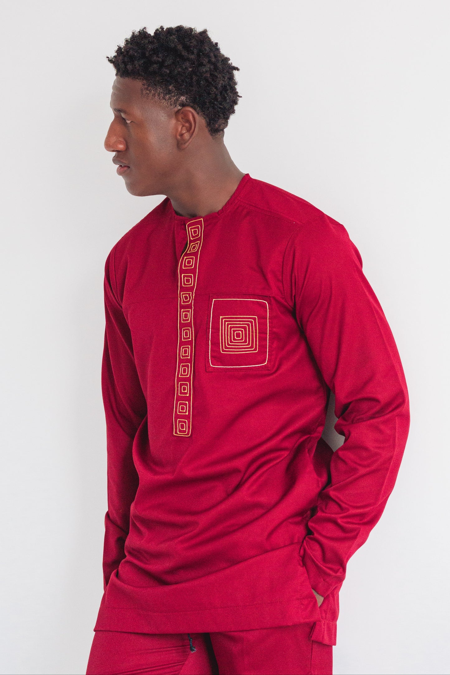 Conjunto Senador Africano – Rojo Vino Tinto