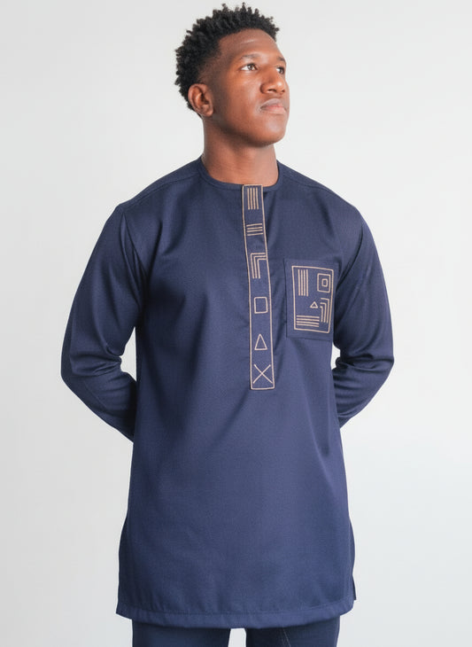 Conjunto Senador Africano – Azul Marino