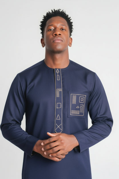 Conjunto Senador Africano – Azul Marino