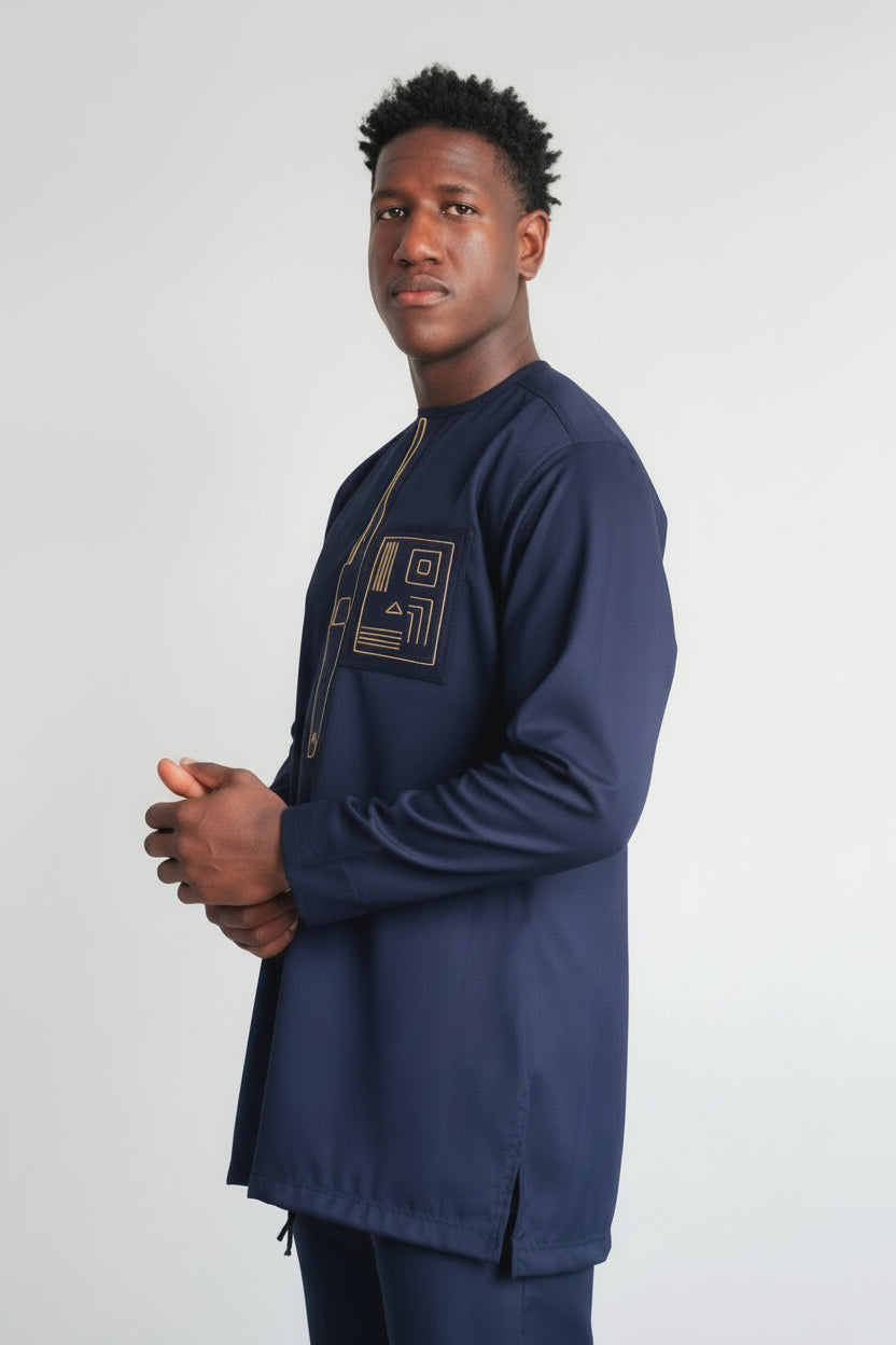 Conjunto Senador Africano – Azul Marino