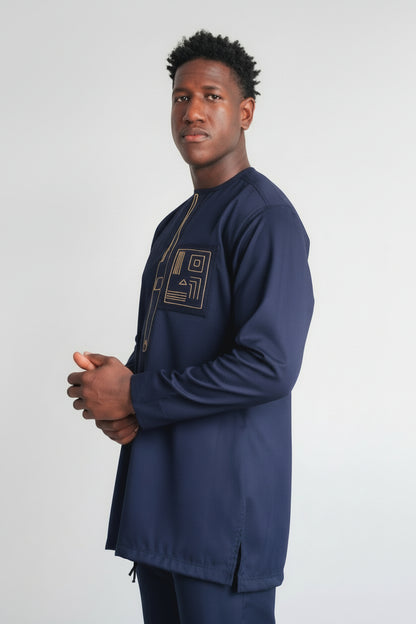 Conjunto Senador Africano – Azul Marino