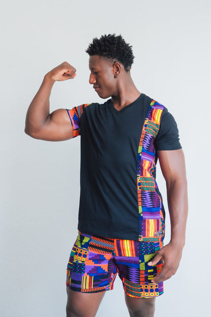 Conjunto Camiseta  Raiz + Shorts - Estilo Africano